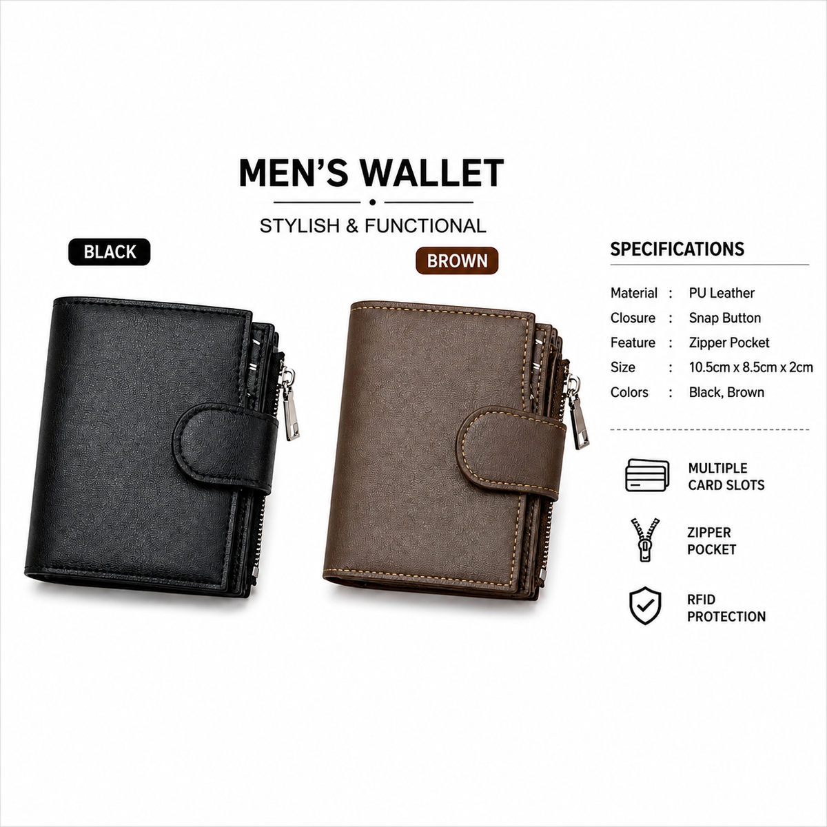 Men’s Premium PU Luxury Wallet