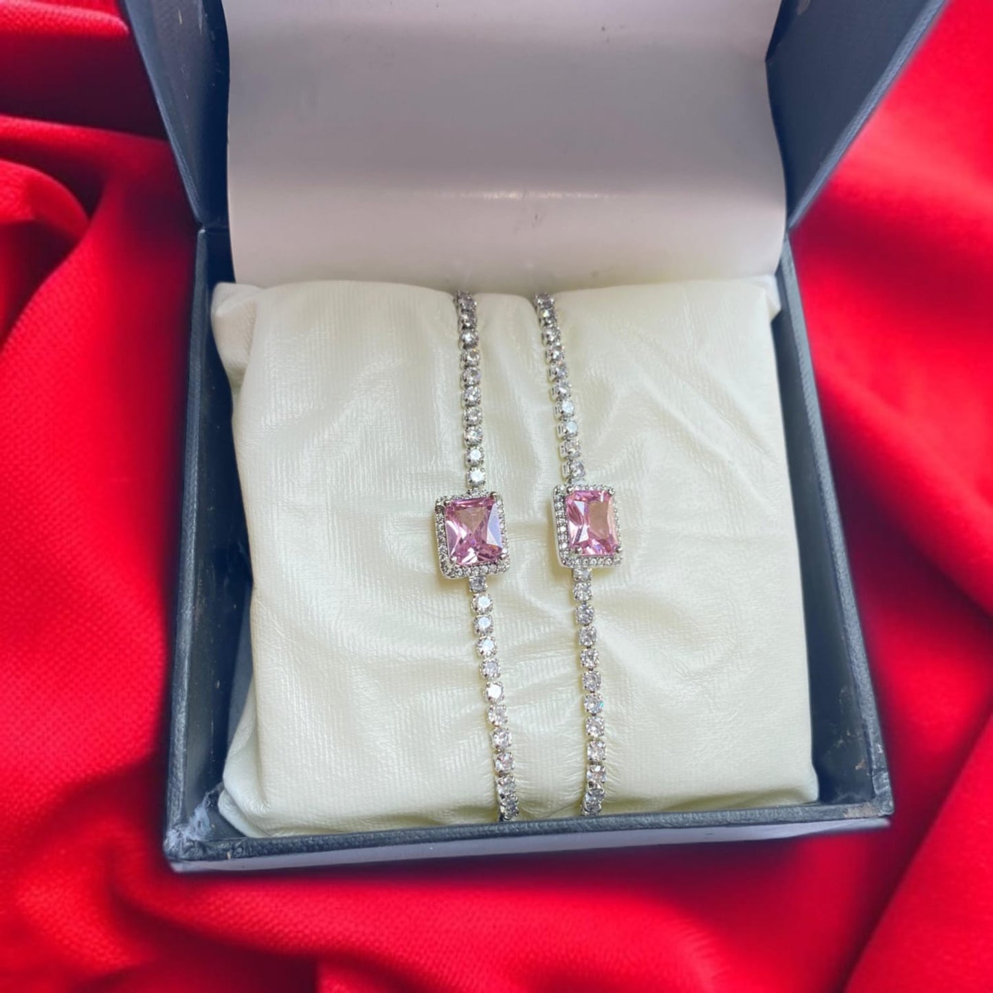 Rose Radiance Friendship Bracelet Duo