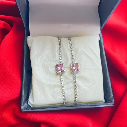 Rose Radiance Friendship Bracelet Duo