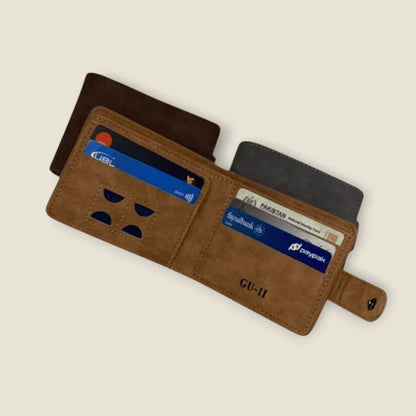 Short Leather Imported Wallet