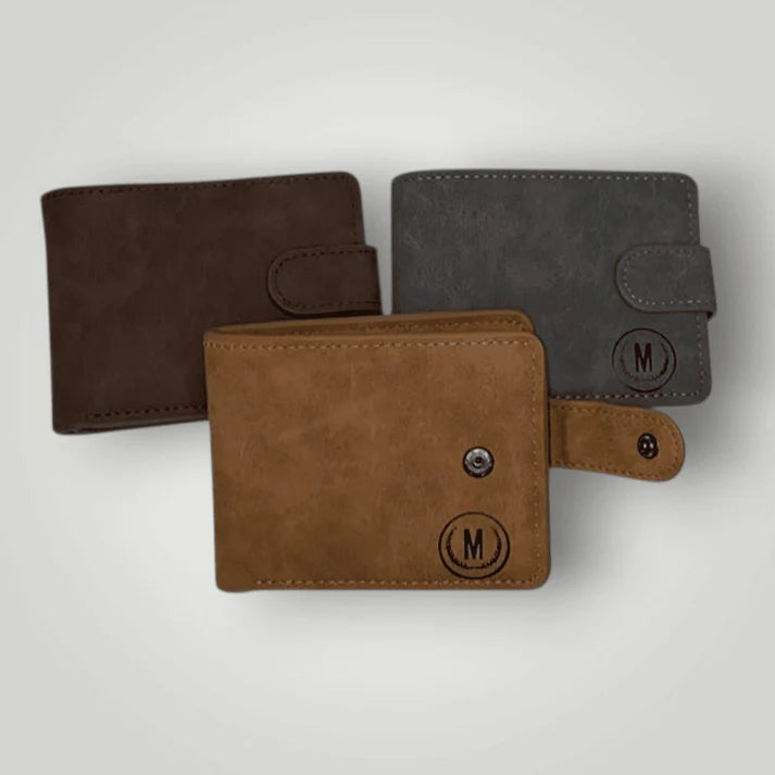 Short Leather Imported Wallet