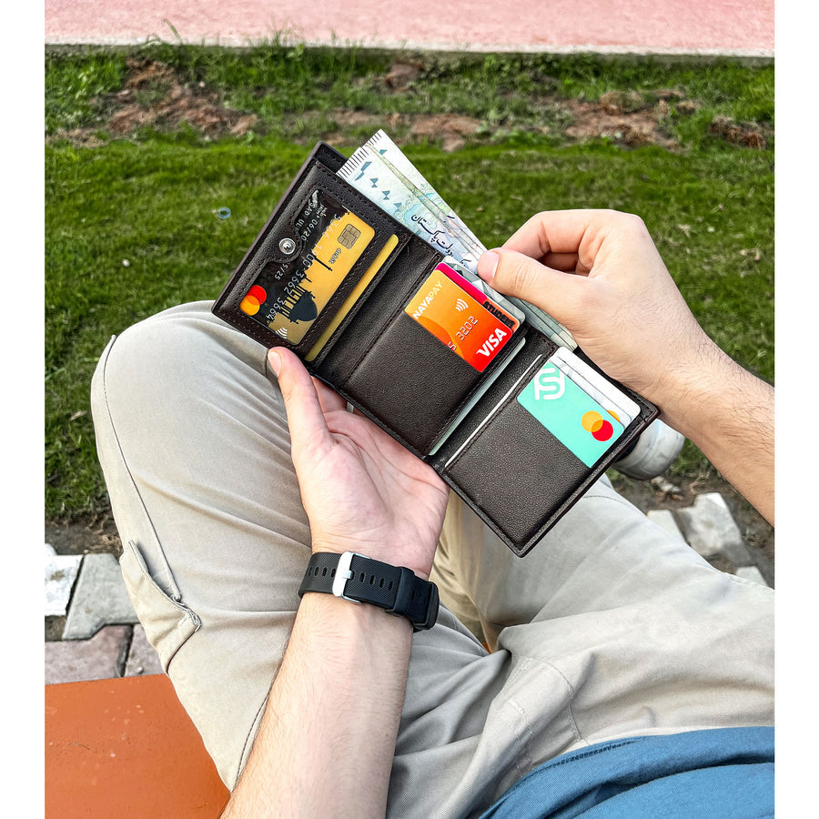 Imported Balebaily Crocodile Leather Wallet