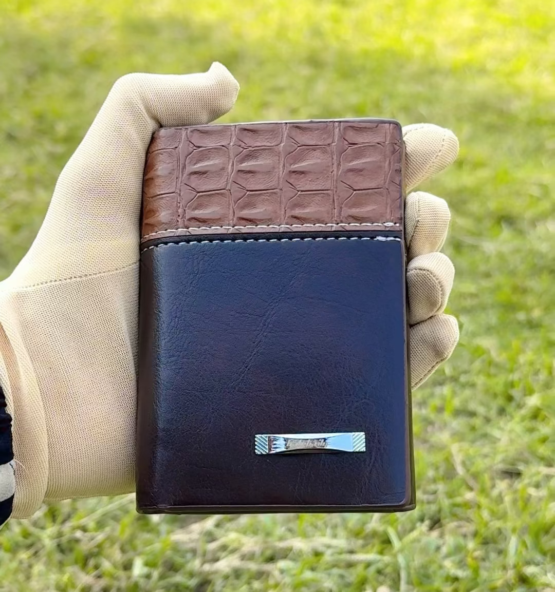 Imported Balebaily Crocodile Leather Wallet