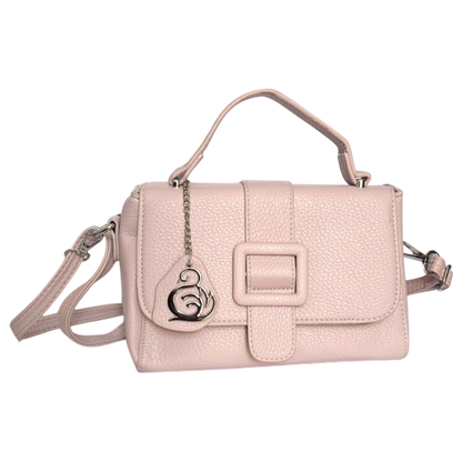 Buckle Stylish Light Pink Crossbody Bag