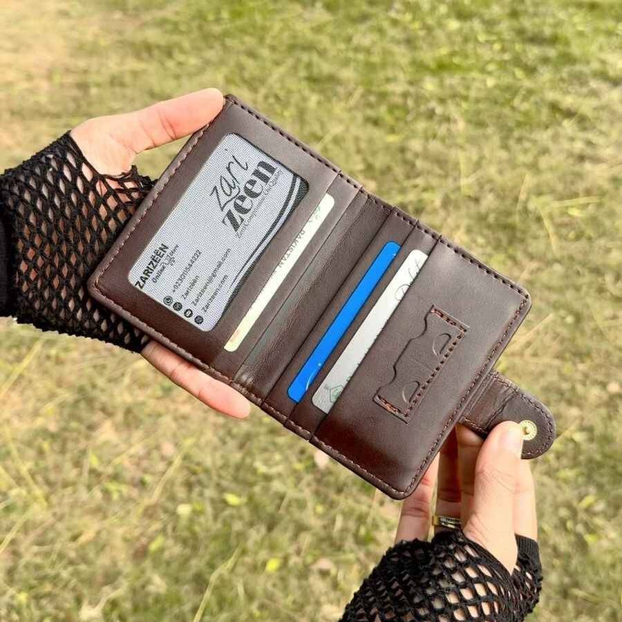 Button Closure Soft Wallet – Secure, Stylish & Spacious