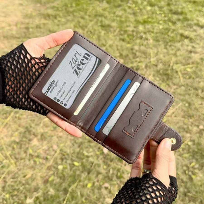 Button Closure Soft Wallet – Secure, Stylish & Spacious