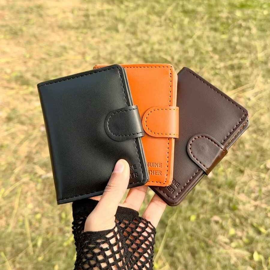 Button Closure Soft Wallet – Secure, Stylish & Spacious