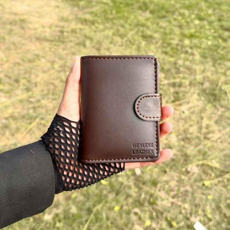 Button Closure Soft Wallet – Secure, Stylish & Spacious