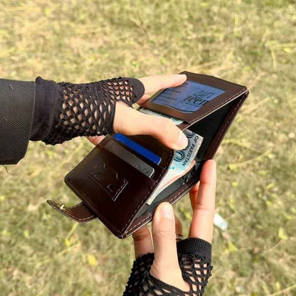 Button Closure Soft Wallet – Secure, Stylish & Spacious