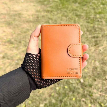 Button Closure Soft Wallet – Secure, Stylish & Spacious